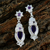 Natalie Purple Stud Earrings for Everyday Glam